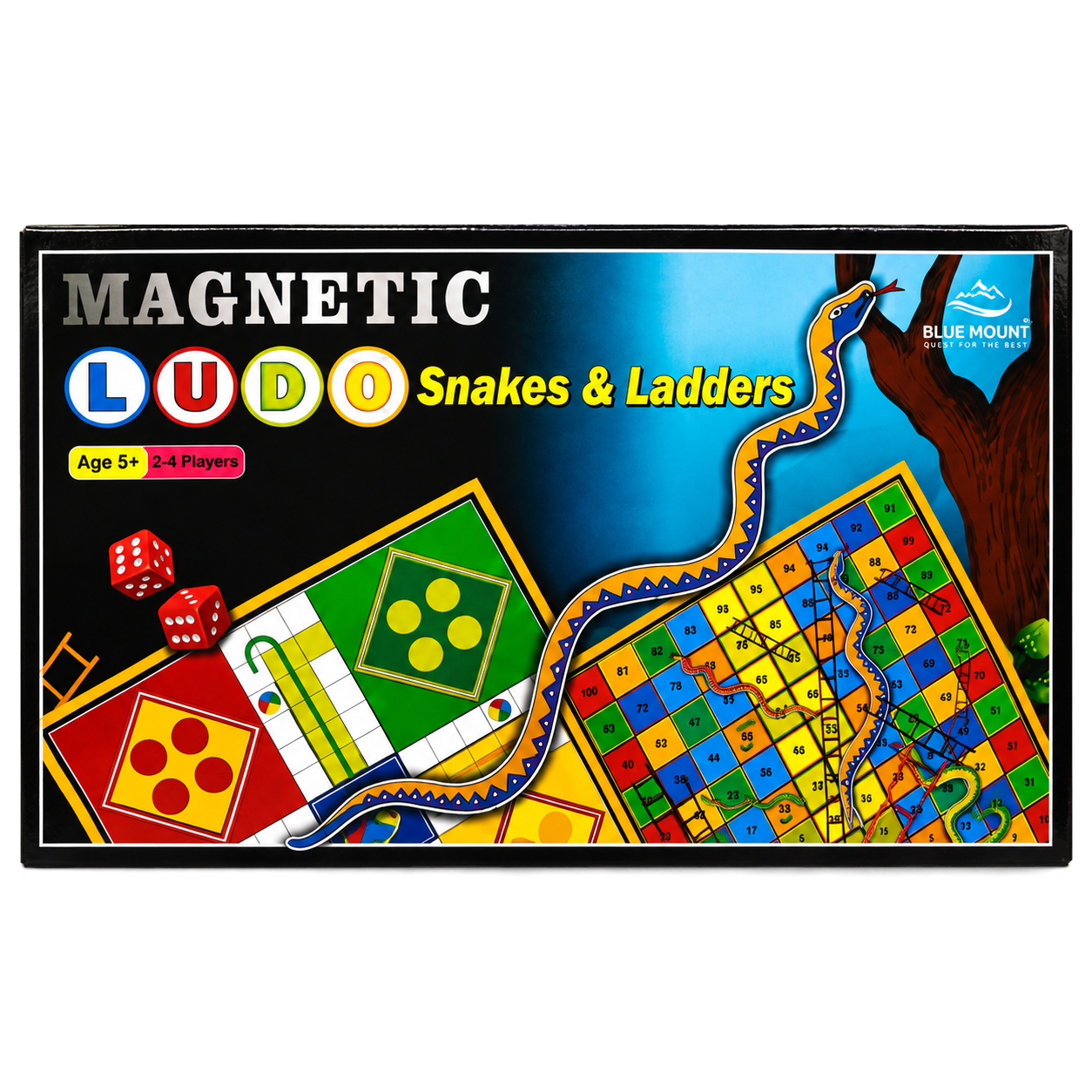 Magnetic Ludo Snakes & Ladders Board Game