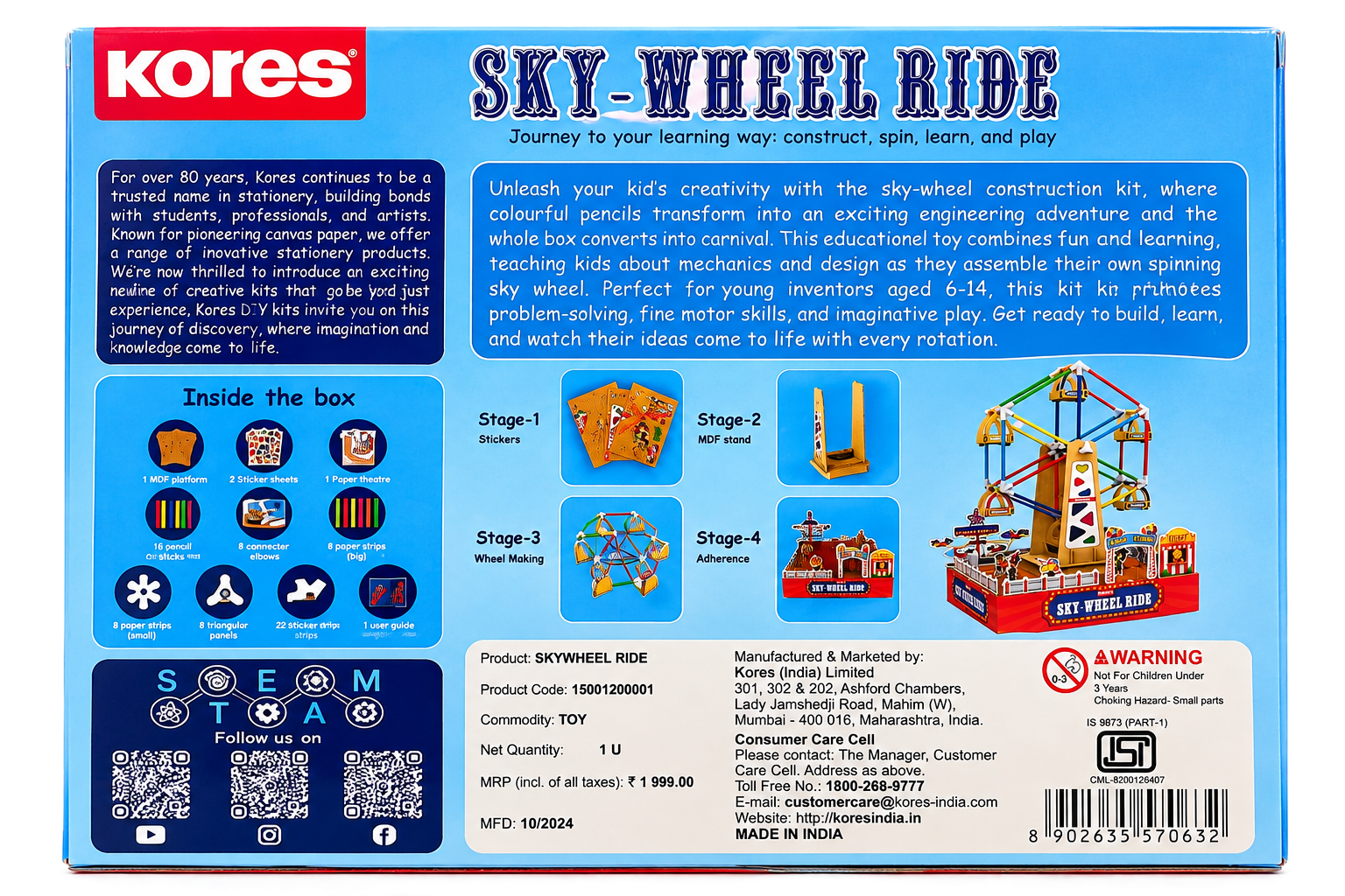 Kores Sky-Wheel Ride DIY Construction Kit