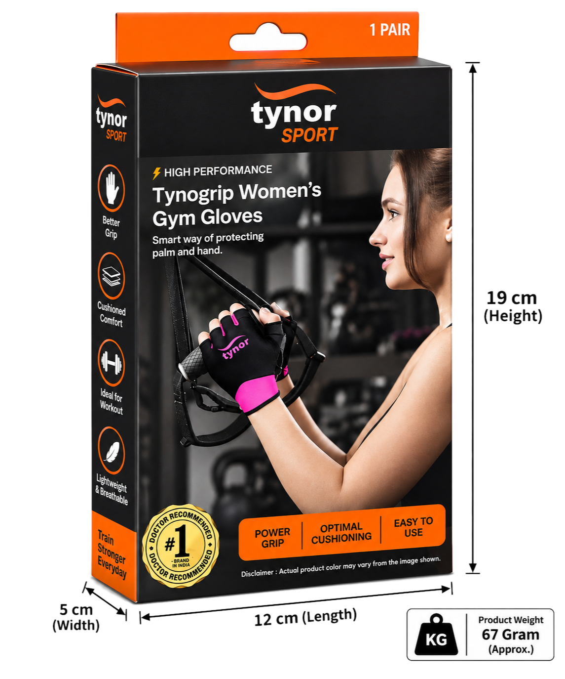 Tynor Tynogrip Women's Gym Gloves