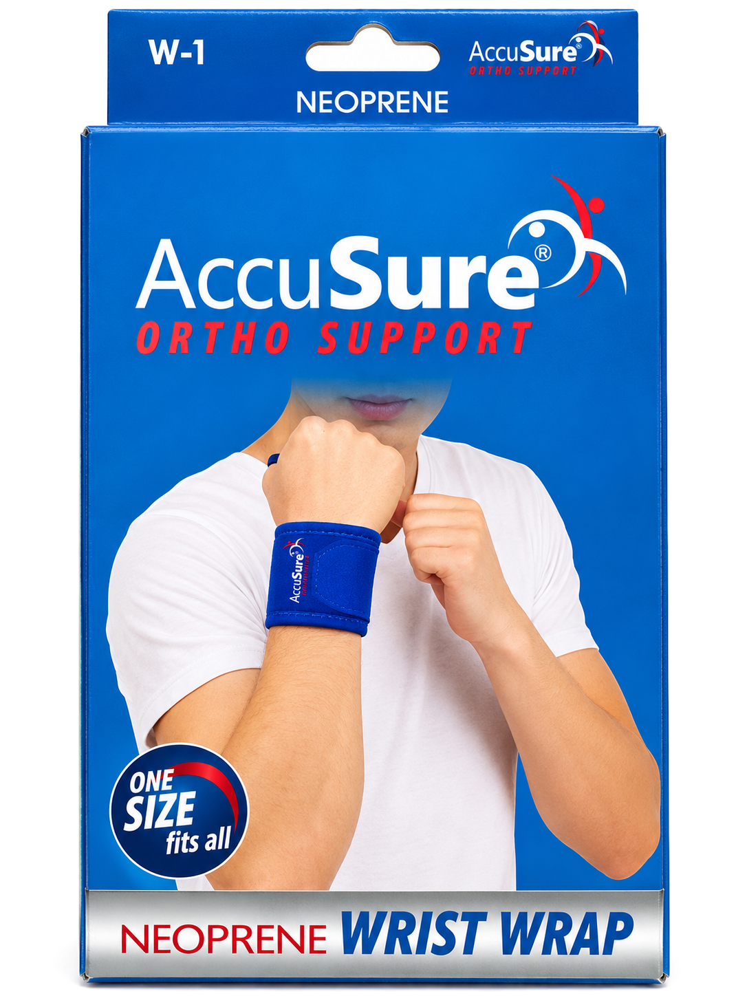 AccuSure Neoprene Wrist Wrap W-1