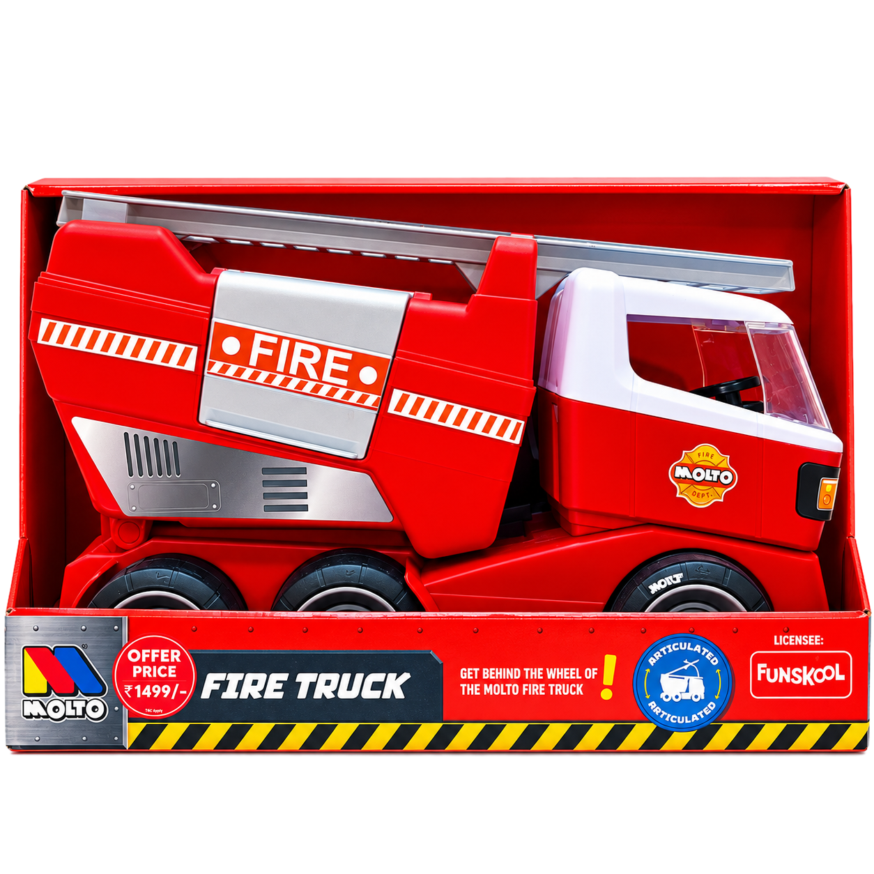Molto Fire Truck with Tiltable Ladder