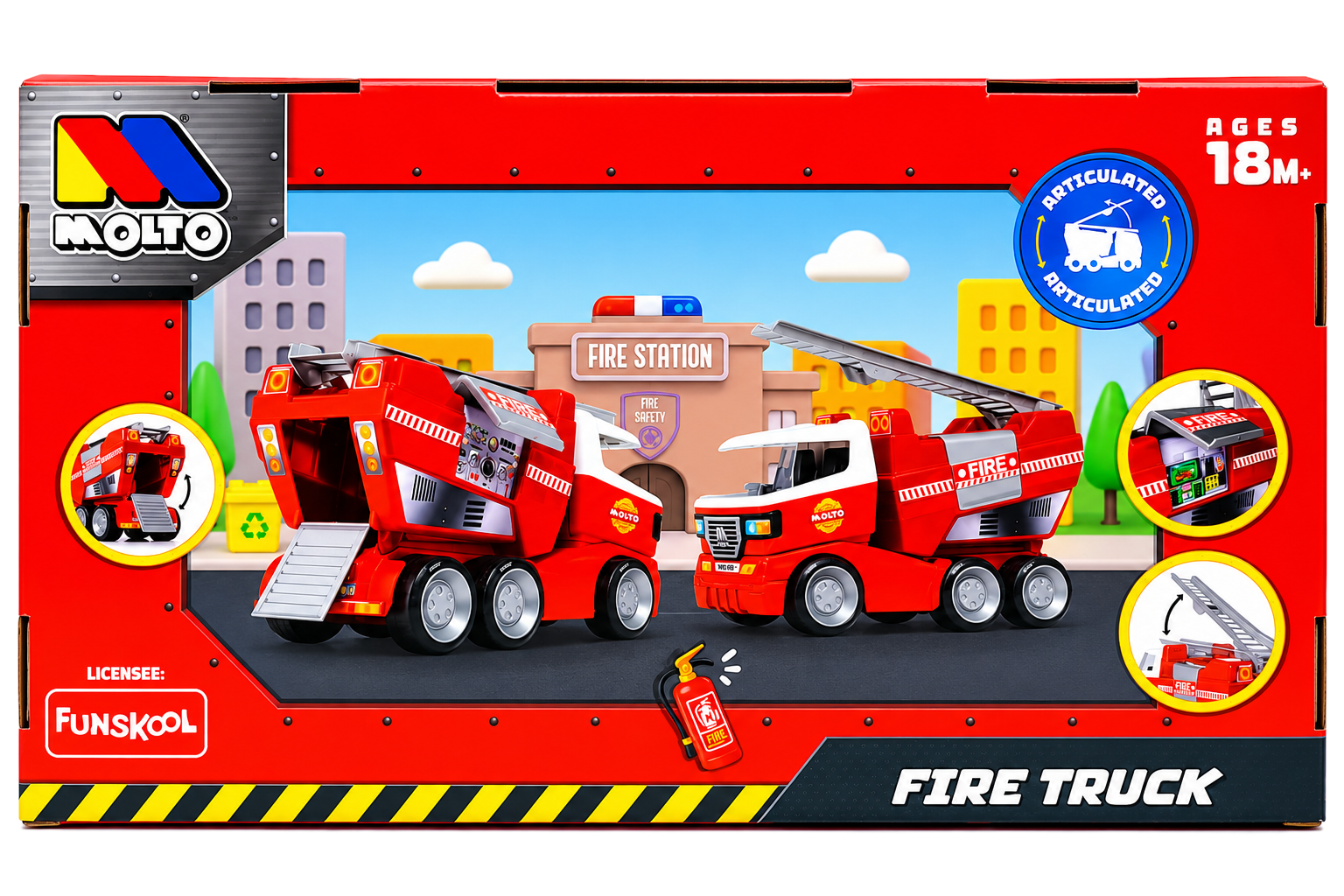 Molto Fire Truck with Tiltable Ladder