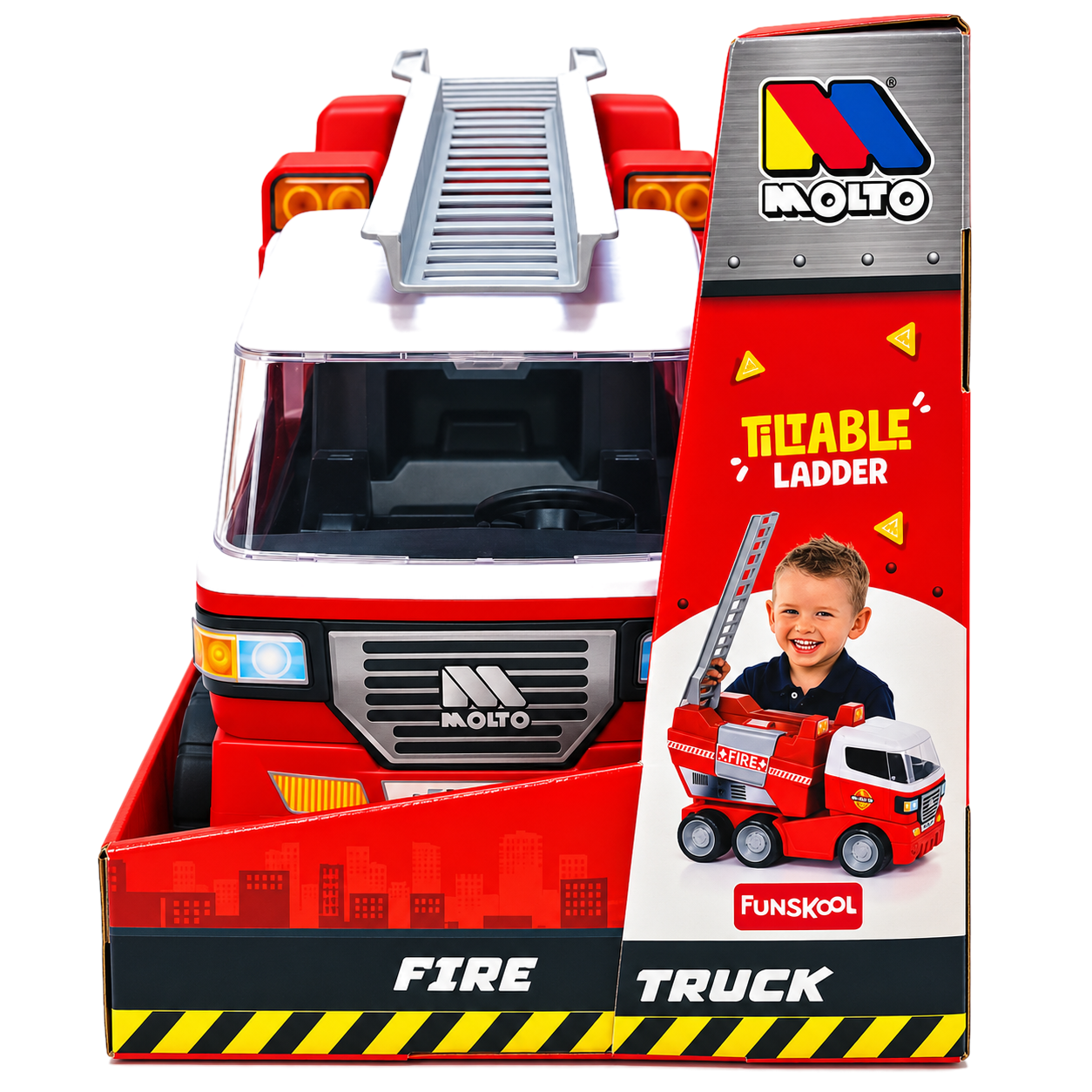 Molto Fire Truck with Tiltable Ladder