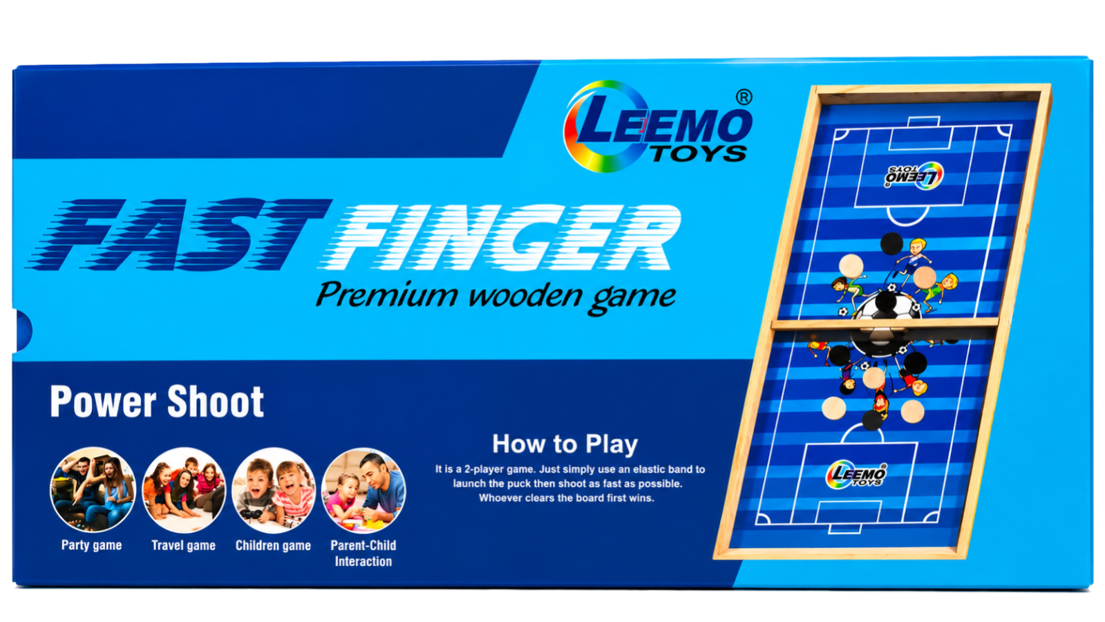Leemo Fast Finger Power Shoot Premium Wooden Game