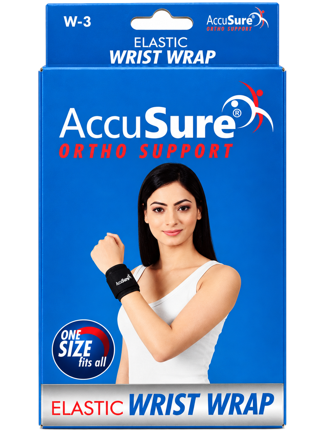 AccuSure Elastic Wrist Wrap W-3