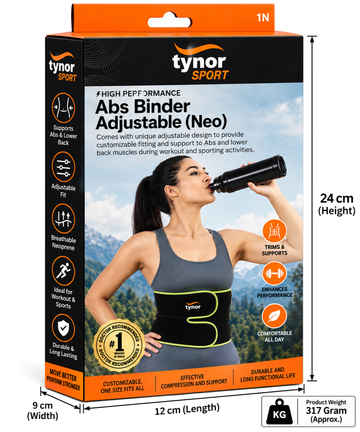 Tynor Abs Binder Adjustable (Neo) - Universal Support Belt