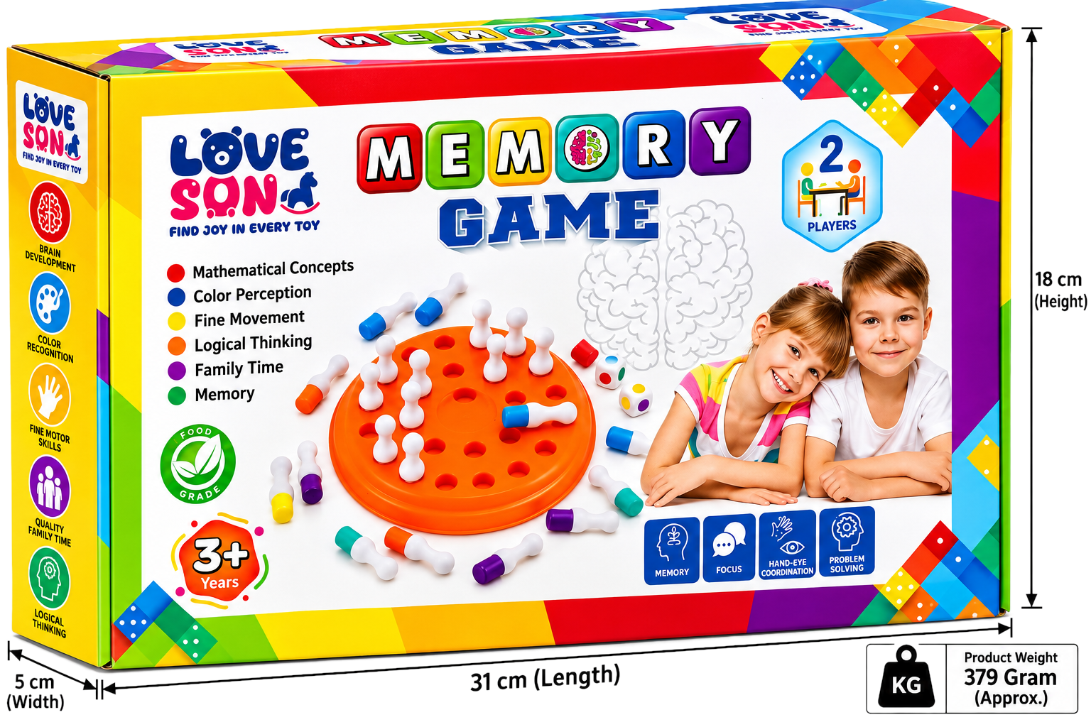 Love Son Memory Game - Brain Development Toy
