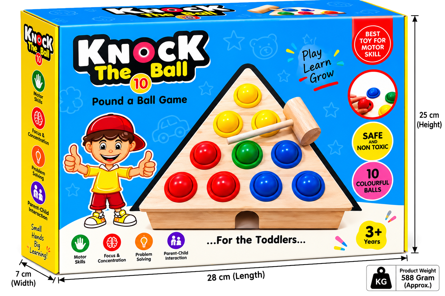 Knock The Ball 10 - Pound a Ball Game for Toddlers