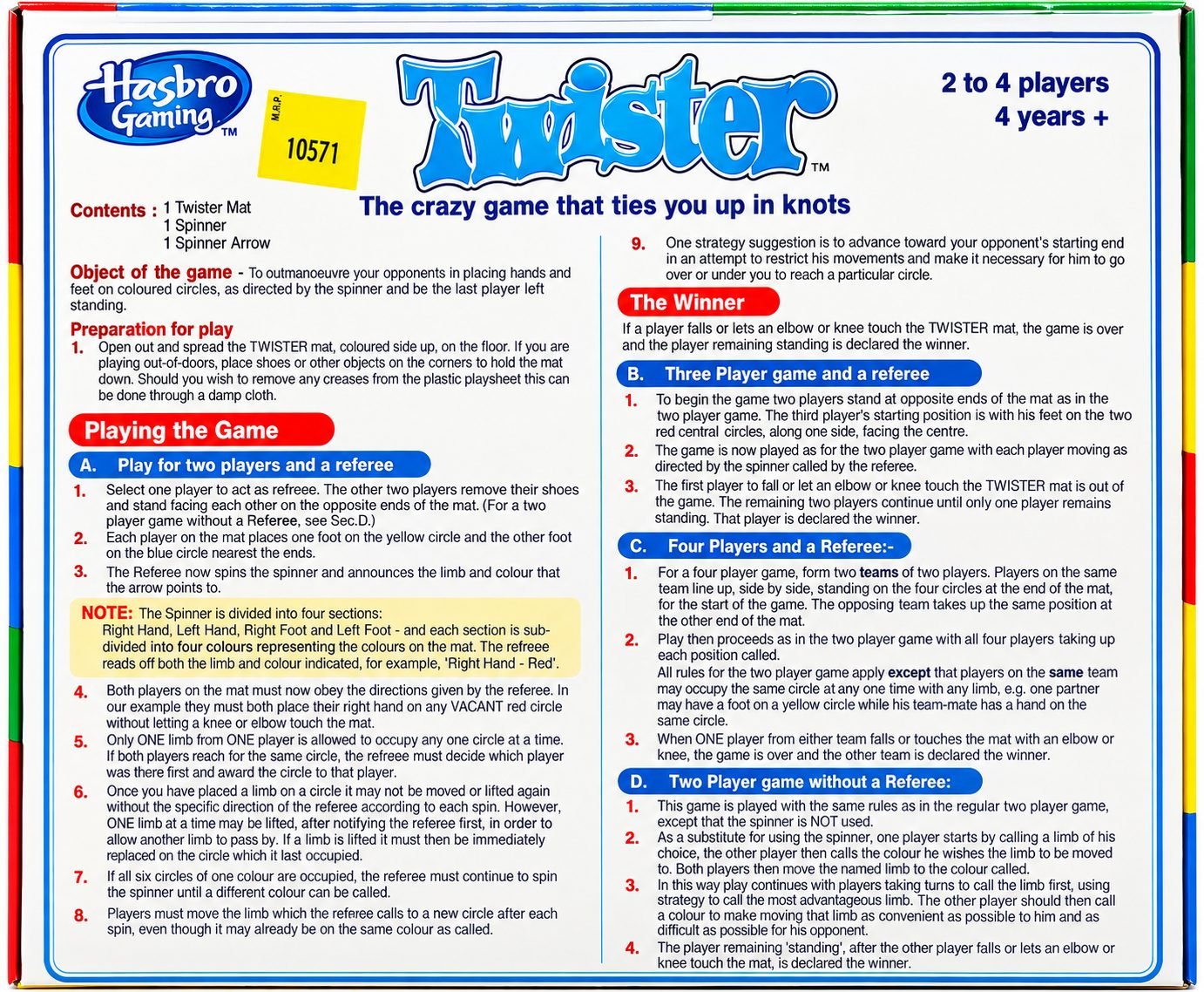 Hasbro Twister Game
