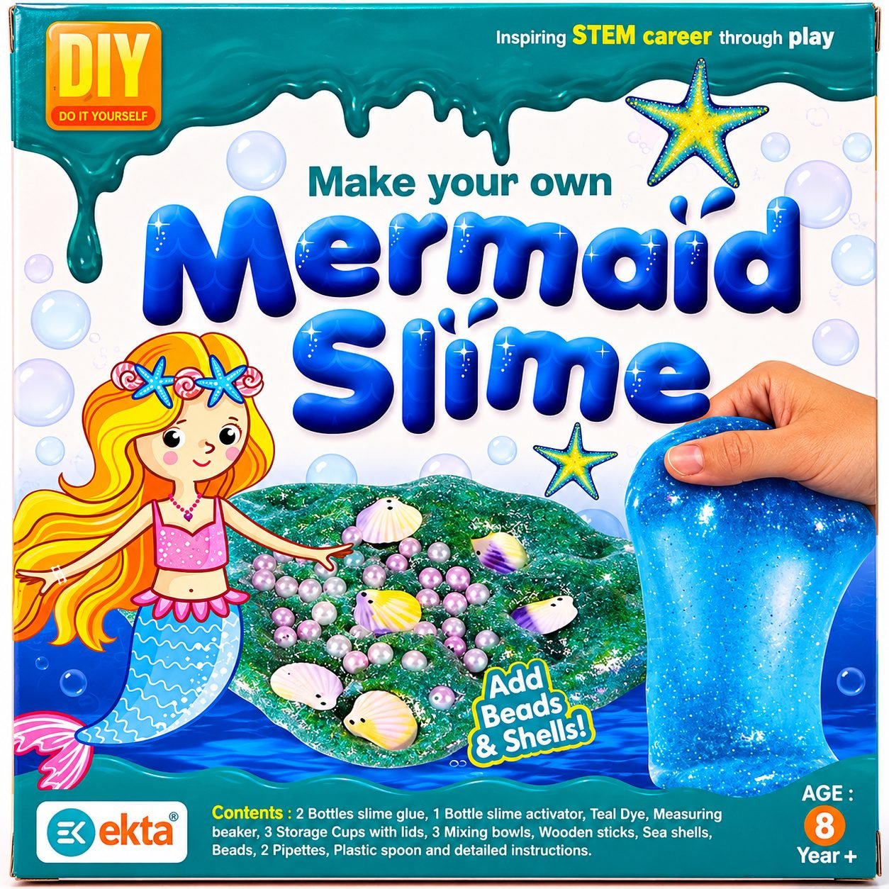 Make Your Own Mermaid Slime DIY Kit