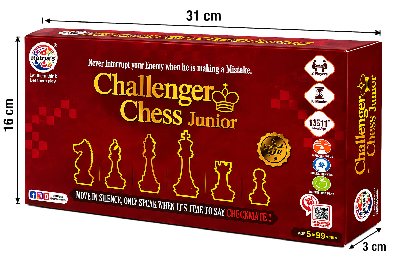Challenger Chess Junior Board Game