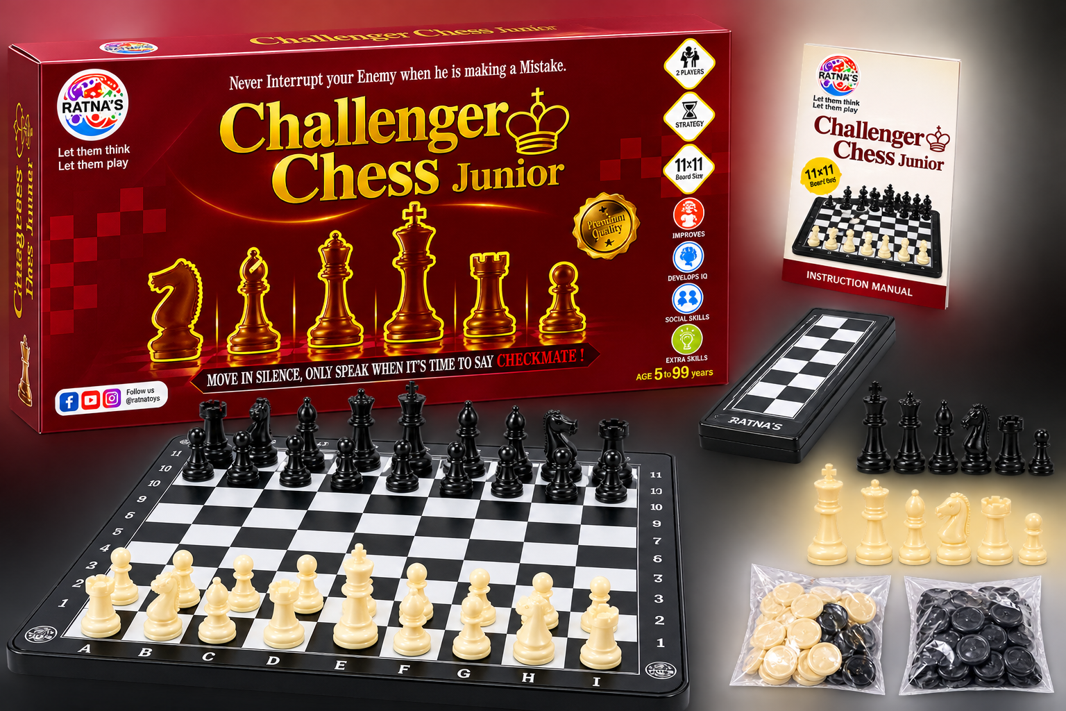 Challenger Chess Junior Board Game