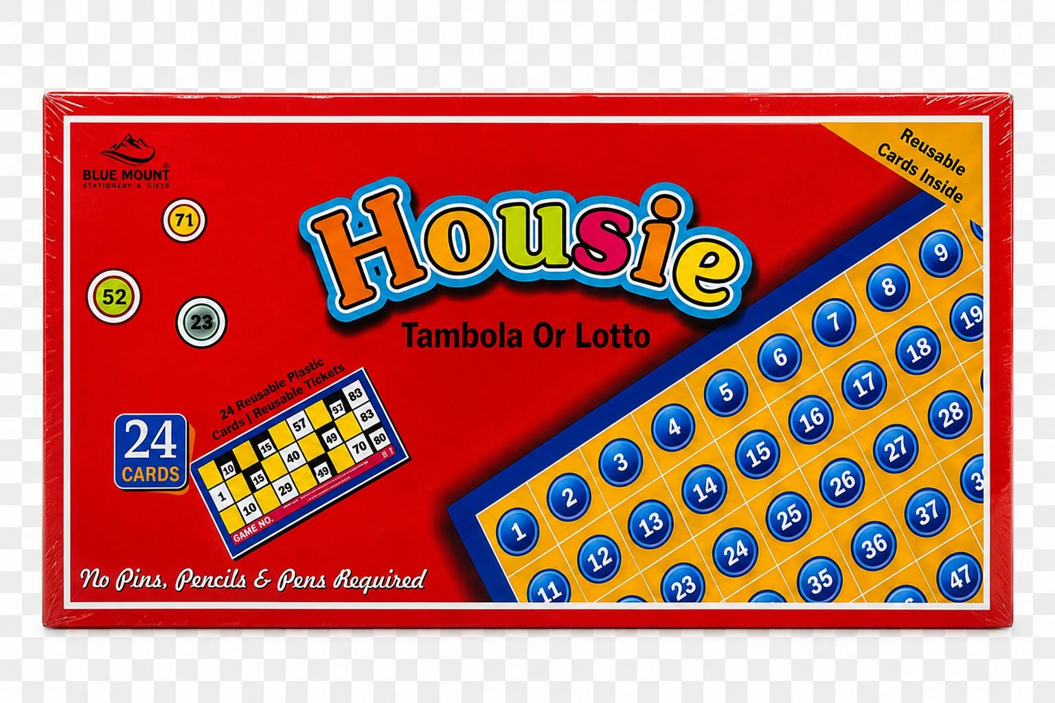 Housie Tambola Or Lotto Game - 24 Cards