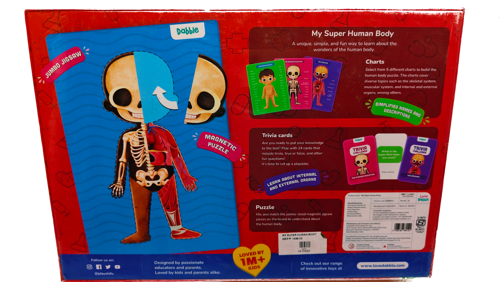 My Super Human Body - Educational Puzzle & Learning Kit