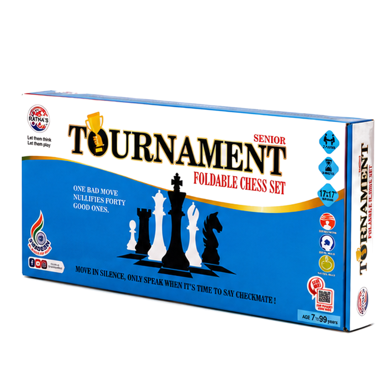 Senior Tournament Foldable Chess Set