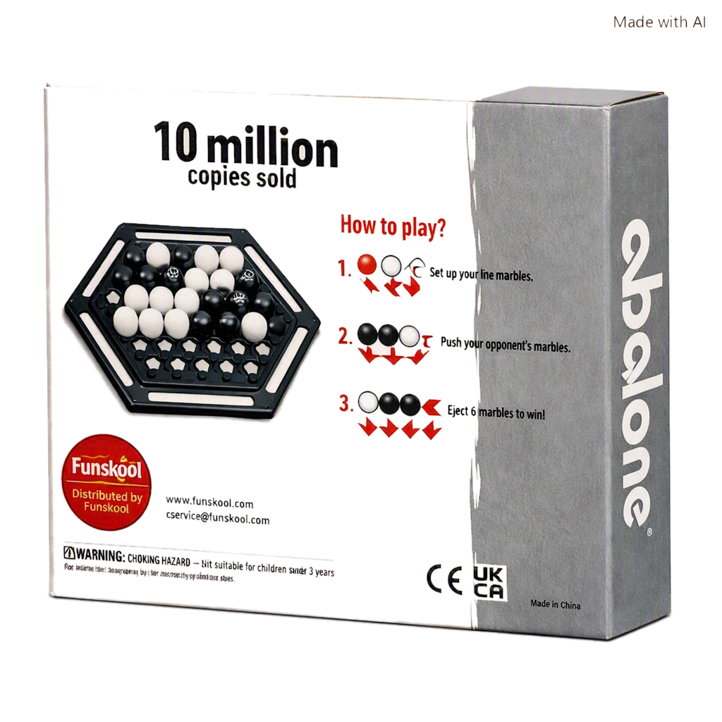 Abalone 2-Player Marble Strategy Game
