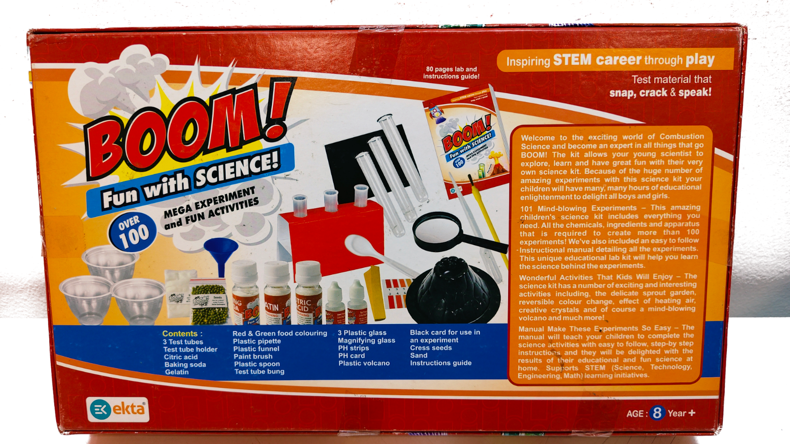 BOOM! Fun with Science - 101 Experiments STEM Kit